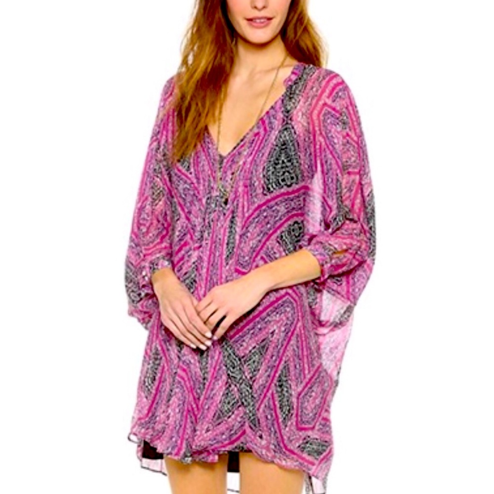 DVF Diane Von Furstenberg Fleurette batwing Dress